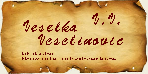 Veselka Veselinović vizit kartica